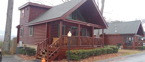 front of cabin