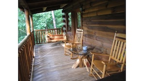 Swing on back porch