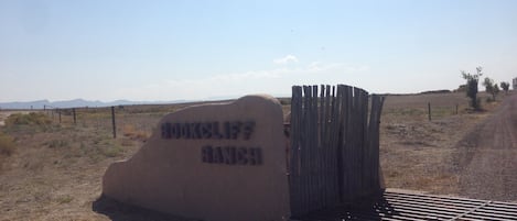 The entrance to The Bookcliff Ranch Casita