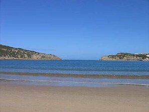 Beautiful views from our quiet local beach - only 4 minutes walk away.