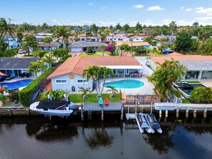 Dock and pool area for your enjoyment :)