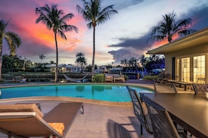 Southwest waterview exposure makes for a spectacular sunset.