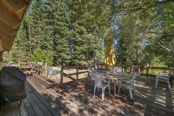 Back Patio with Peaceful Setting