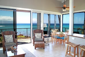 The views from this condo with it's wrap around lanai is absolutely breath taking!