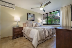 Luxury King Sized Bed In Master Bedroom With Split System AC