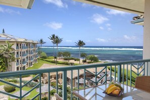 Enjoy your breakfast with a view of the ocean and salt breeze in your face.