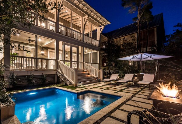 Private Pool and Firepit