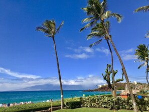 Oceanfront view directly from the lanai of Whaler 102