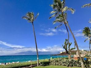Oceanfront view directly from the lanai of Whaler 102