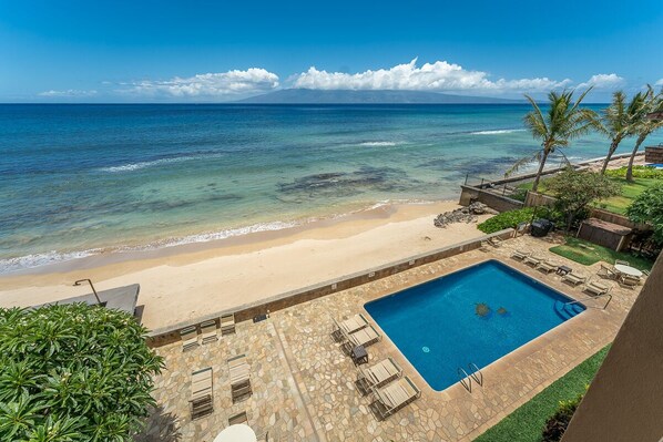 Lets take a dip in the pool or a swim in the ocean