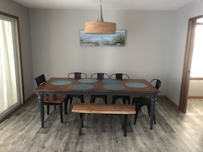 Dining table. - Dining table.