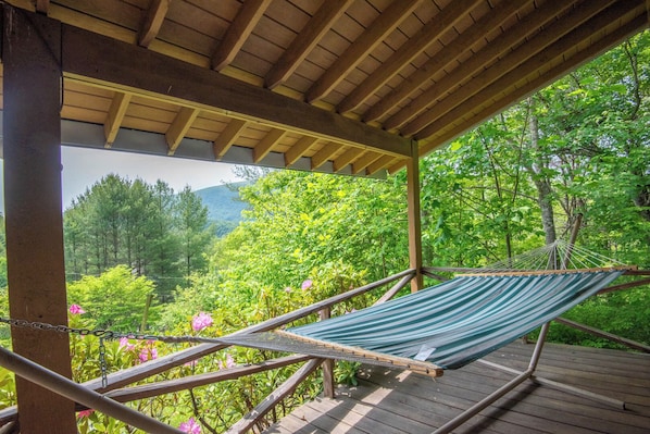 Relax on your front porch hammock...