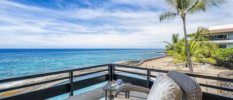 Welcome to Direct Oceanfront Living at the gorgeous newly remodeled Casa#219, spectacular wrap around Lanai, Corner unit!!