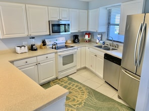 Fully stocked kitchen