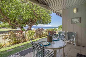 Lanai outside dining