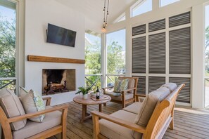 Porch with Fireplace