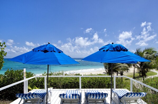 Private Beach Deck with Shower