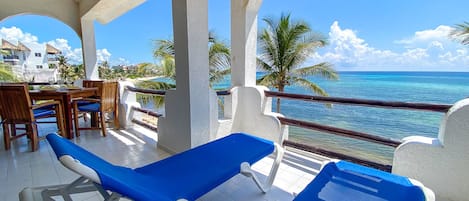 Private Balcony with Sun Loungers