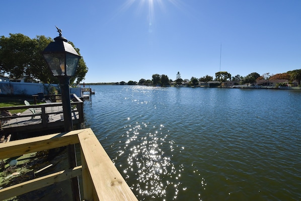 Great fishing right of the dock no license required there!
