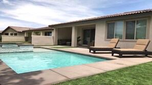 cool off in the pool