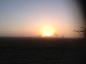 Winter sunrise across the fens