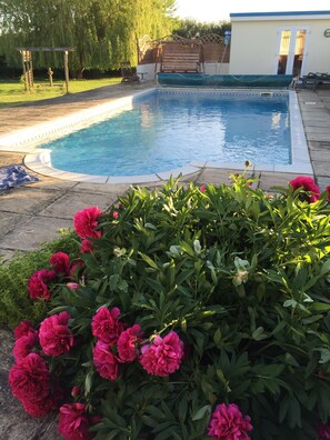 Heated outdoor pool