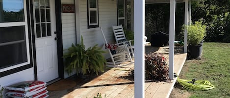 Great porch for relaxing!