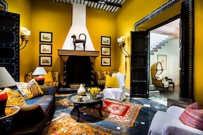 Living room with sleep sofa bed