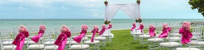 Outdoor wedding area