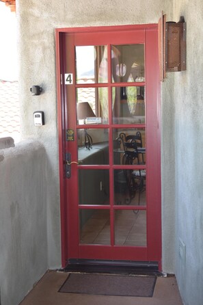 Door to Sanctuary Room #4.  Lock box is to the left of the door