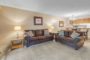 Lots of room for the entire family to relax.