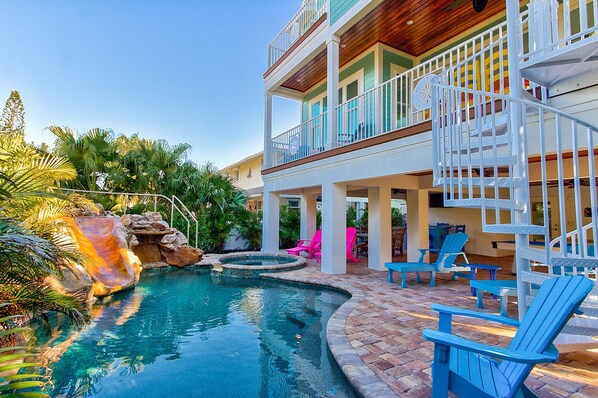 Pool Area With Slide