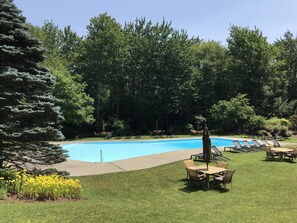 Pool open mid June through Labor Day 