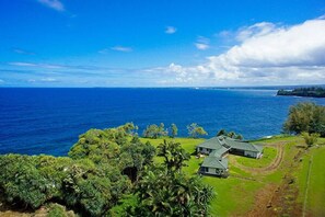 A sunny Hilo day with views of Hilo Bay and maybe even a humpback whale