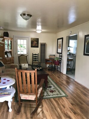 Living room view from front door