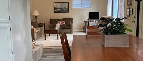 Welcome to 417! We hope you'll find the cottage an oasis.  New wood floors!