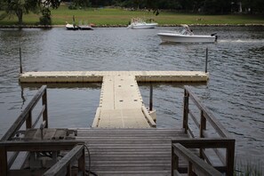 Private dock on ocean cove