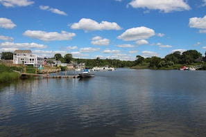 Stonington Marina to the east