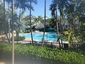 Second picture of pool and Tiki