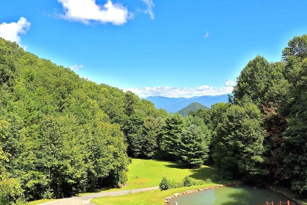 the view of the Smokies from the property