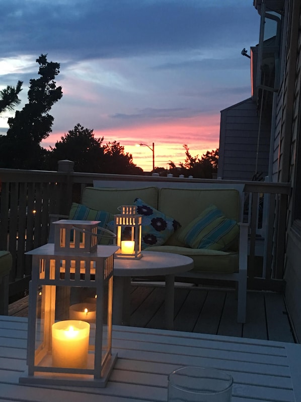 Sunset from the front deck...