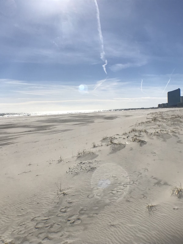 AC skyline from our clean and wide guarded beach
