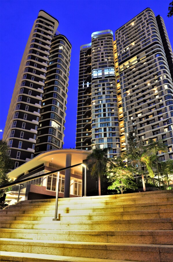 Front of property - evening/night