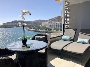 Sunbath on the balcony when you don't want to go down to the beach below