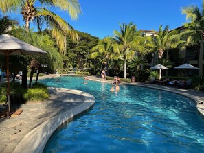 Pacifico has 3 lazy river pools, actiivty pool, whirlpool, childrens pool