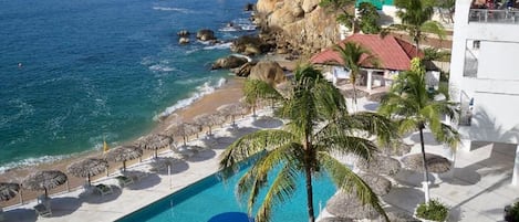 Your place in the Acapulco sun is here! Cabana, pools, palapas,  snorkle beach