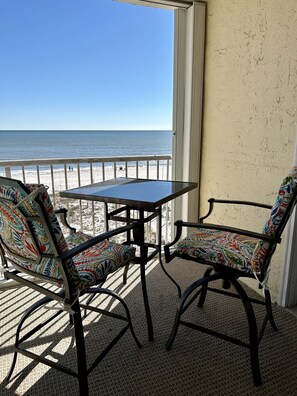 Table with 4 chairs included on balcony