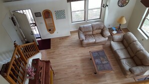 Living area. Picture taken from 2nd floor.