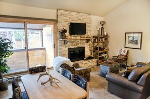 Living Room and patio.