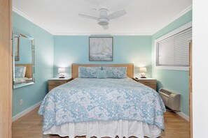 King bed in bedroom